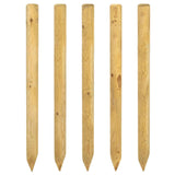 Pali per Recinzione 5 pz Verde 120 cm Legno Massello di Pino