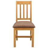Sedia da pranzo VENLO 2 pcs Legno di Quercia Massello
