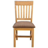Sedia da pranzo 2 pcs Legno di Quercia Massello Grigio