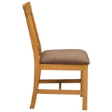 Sedia da pranzo 2 pcs Legno di Quercia Massello Grigio
