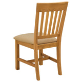 Sedia da pranzo 2 pcs Legno di Quercia Massello Beige