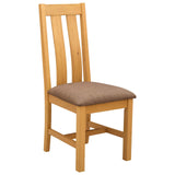 Sedia da pranzo 2 pcs Legno di Quercia Massello Grigio