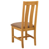 Sedia da pranzo 2 pcs Legno di Quercia Massello Grigio