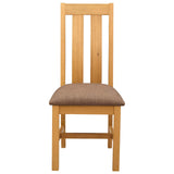 Sedia da pranzo 2 pcs Legno di Quercia Massello Grigio