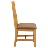 Sedia da pranzo 2 pcs Legno di Quercia Massello Grigio