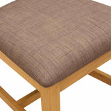 Sedia da pranzo 2 pcs Legno di Quercia Massello Grigio