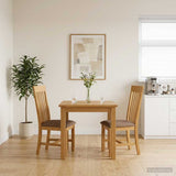 Sedia da pranzo 2 pcs Legno di Quercia Massello Grigio