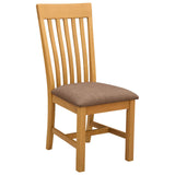 Sedia da pranzo 2 pcs Legno di Quercia Massello Grigio