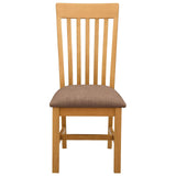 Sedia da pranzo 2 pcs Legno di Quercia Massello Grigio