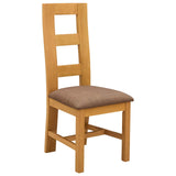 Sedia da pranzo 2 pcs Legno di Quercia Massello Grigio