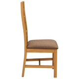 Sedia da pranzo 2 pcs Legno di Quercia Massello Grigio
