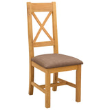 Sedia da pranzo 2 pcs Legno di Quercia Massello Grigio