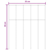 Pannello di Recinzione da Giardino 24 pcs Acciaio zincato