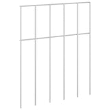 Pannello di Recinzione da Giardino 48 pcs Acciaio zincato