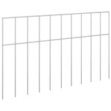 Pannello di Recinzione da Giardino 48 pcs Acciaio zincato