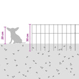 Pannello di Recinzione da Giardino 48 pcs Acciaio zincato