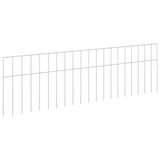 Pannello di Recinzione da Giardino 12 pcs Acciaio zincato