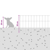Pannello di Recinzione da Giardino 12 pcs Acciaio zincato