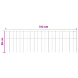 Pannello di Recinzione da Giardino 48 pcs Acciaio zincato