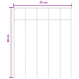 Pannello di Recinzione da Giardino 48 pcs Acciaio zincato