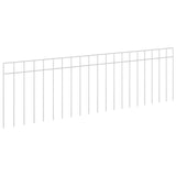 Pannello di Recinzione da Giardino 12 pcs Acciaio zincato