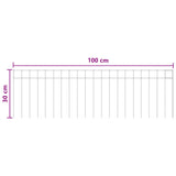 Pannello di Recinzione da Giardino 48 pcs Acciaio zincato