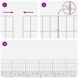 Recinzione da Giardino con Picchetti 24 pcs 35 x 30 cm Mesh