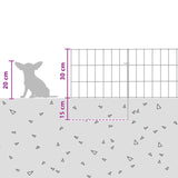 Recinzione da Giardino con Picchetti 48 pcs 35 x 30 cm Mesh
