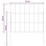 Recinzione da Giardino con Picchetti 48 pcs 35 x 30 cm Mesh