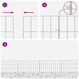 Recinzione da Giardino con Picchetti 48 pcs 55 x 30 cm Mesh