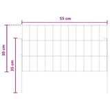 Recinzione da Giardino con Picchetti 48 pcs 55 x 30 cm Mesh