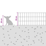 Recinzione da Giardino con Picchetti 12 pcs 75 x 30 cm Mesh