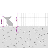 Recinzione da Giardino con Picchetti 24 pcs 75 x 30 cm Mesh