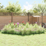 Recinzione da Giardino con Picchetti 12 pcs 115 x 30 cm Mesh