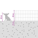 Recinzione da Giardino con Picchetti 12 pcs 115 x 30 cm Mesh