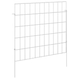 Recinzione da Giardino con Picchetti 24 pcs 55 x 50 cm Mesh