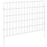Recinzione da Giardino con Picchetti 24 pcs 75 x 50 cm Mesh