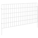 Recinzione da Giardino con Picchetti 12 pcs 95 x 50 cm Mesh
