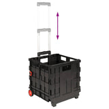 Carrello Nero e Rosso 35 x 39 x 92 cm PP ed elastomero