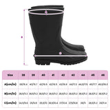 Stivali da pioggia PVC Taglia 40 Nero
