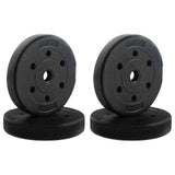 Set di Manubri 2-in-1 40kg Nero e Blu Cemento e sabbia di ferro
