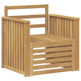 Set di divani da esterno Legno di Acacia Massello Bianco