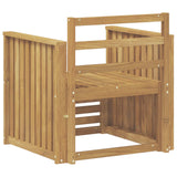Set di divani da esterno Legno di Acacia Massello Bianco