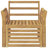 Set di divani da esterno Legno di Acacia Massello Bianco