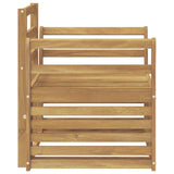 Set di divani da esterno Legno di Acacia Massello Bianco