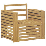 Set di divani da esterno Legno di Acacia Massello Bianco