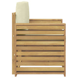 Set di divani da esterno Poliestere Bianco