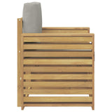 Set di divani da esterno Poliestere Bianco