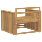 Divano da esterno Legno di Acacia Massello Bianco