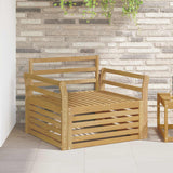 Divano da esterno Legno di Acacia Massello Bianco